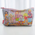Yarn Club Zipped Pouch, Knitting Ladies Print, Craft Project Bag