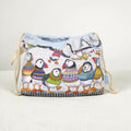 Woolley Puffins KNITTING & CROCHET Drawstring Bag by Emma Ball