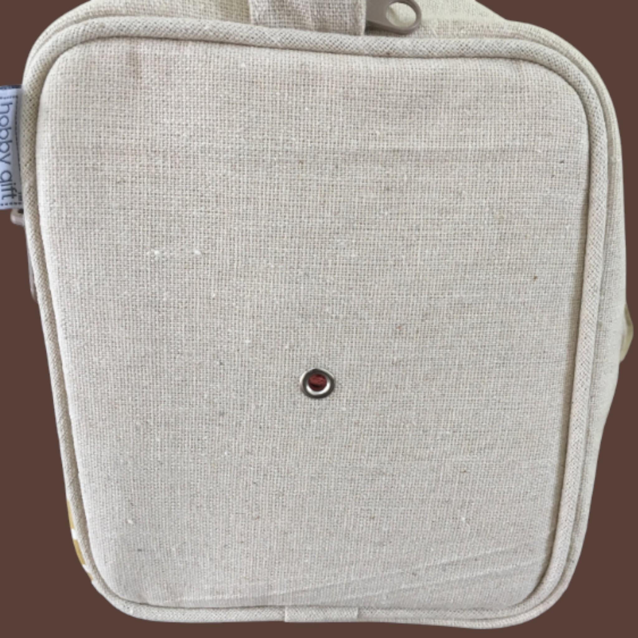 Bee Knitting Bag – Yarn Storage Tote with Wool Dispenser
