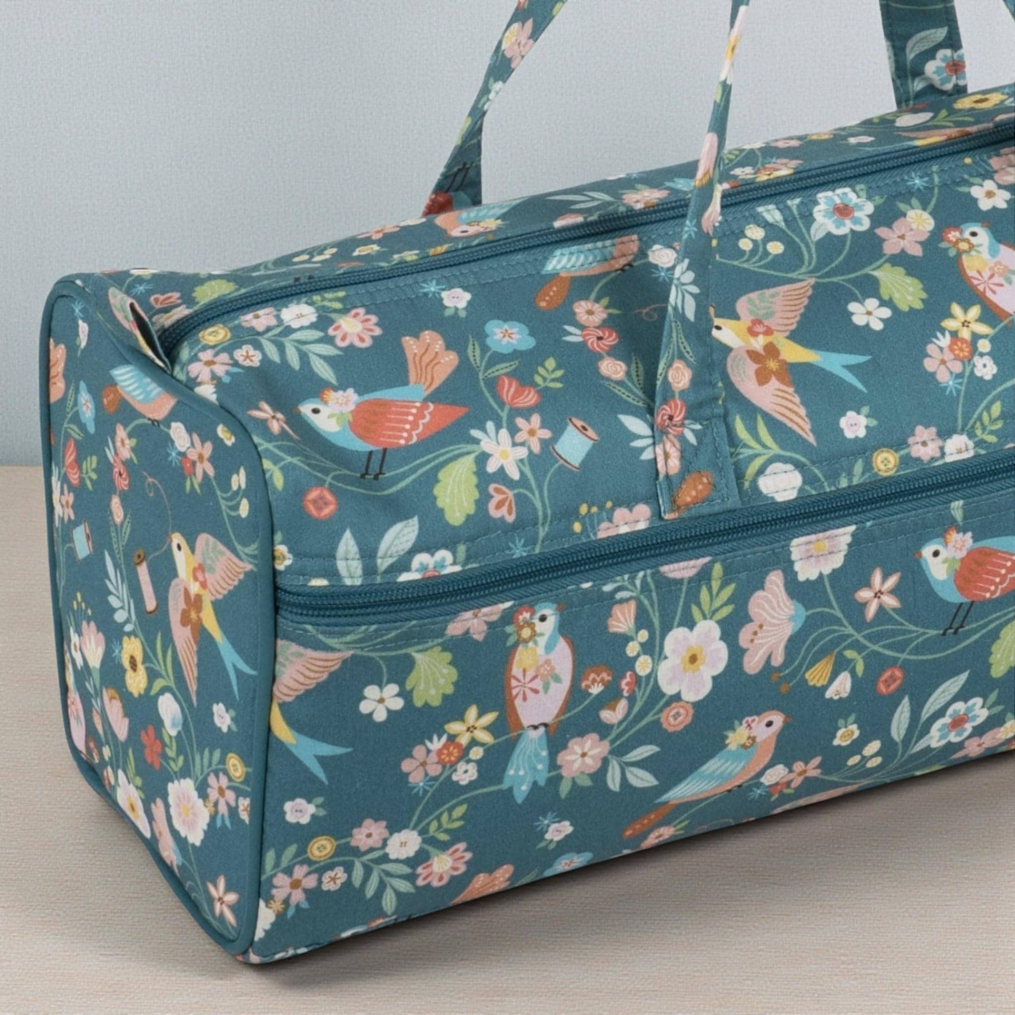 Long Knitting Bag Bird Aviary Design