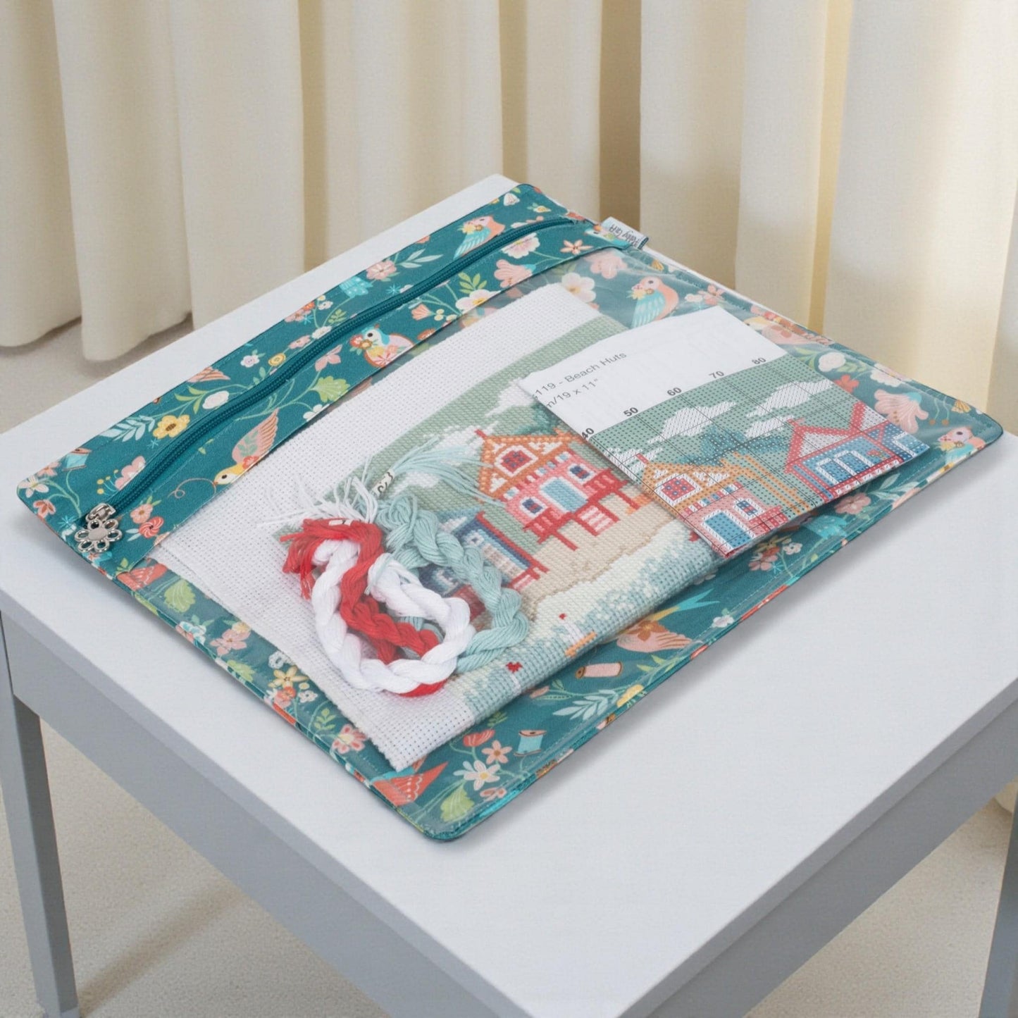 Project Craft Bag & Pouch Set ~ Bird Aviary Design Craft Storage Bags