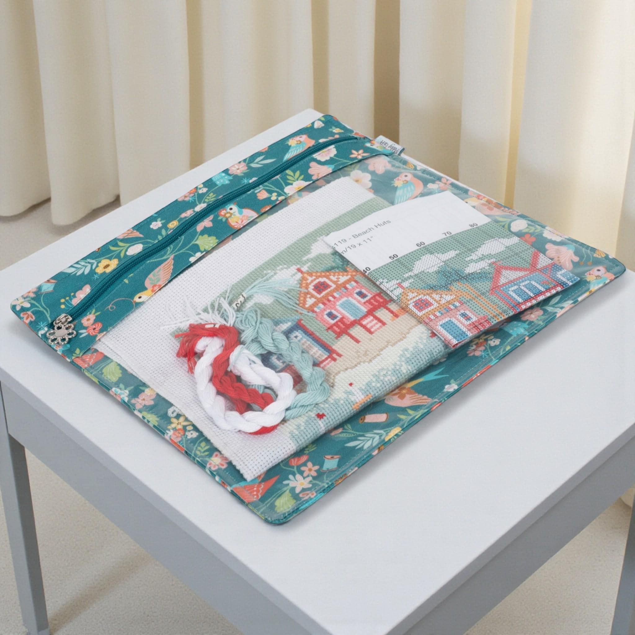 Project Craft Bag & Pouch Set ~ Bird Aviary Design Craft Storage Bags