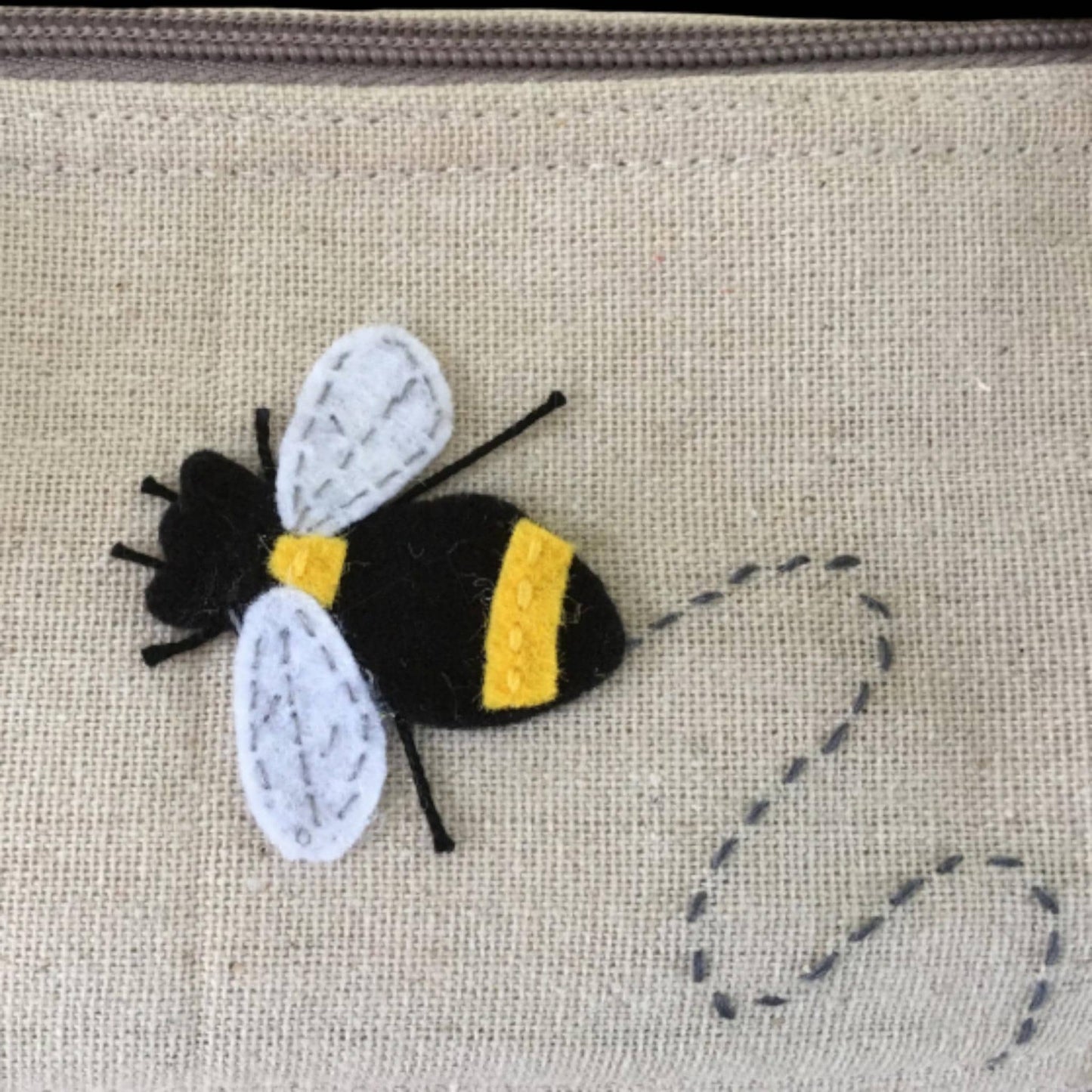 Bee Knitting Bag – Yarn Storage Tote with Wool Dispenser