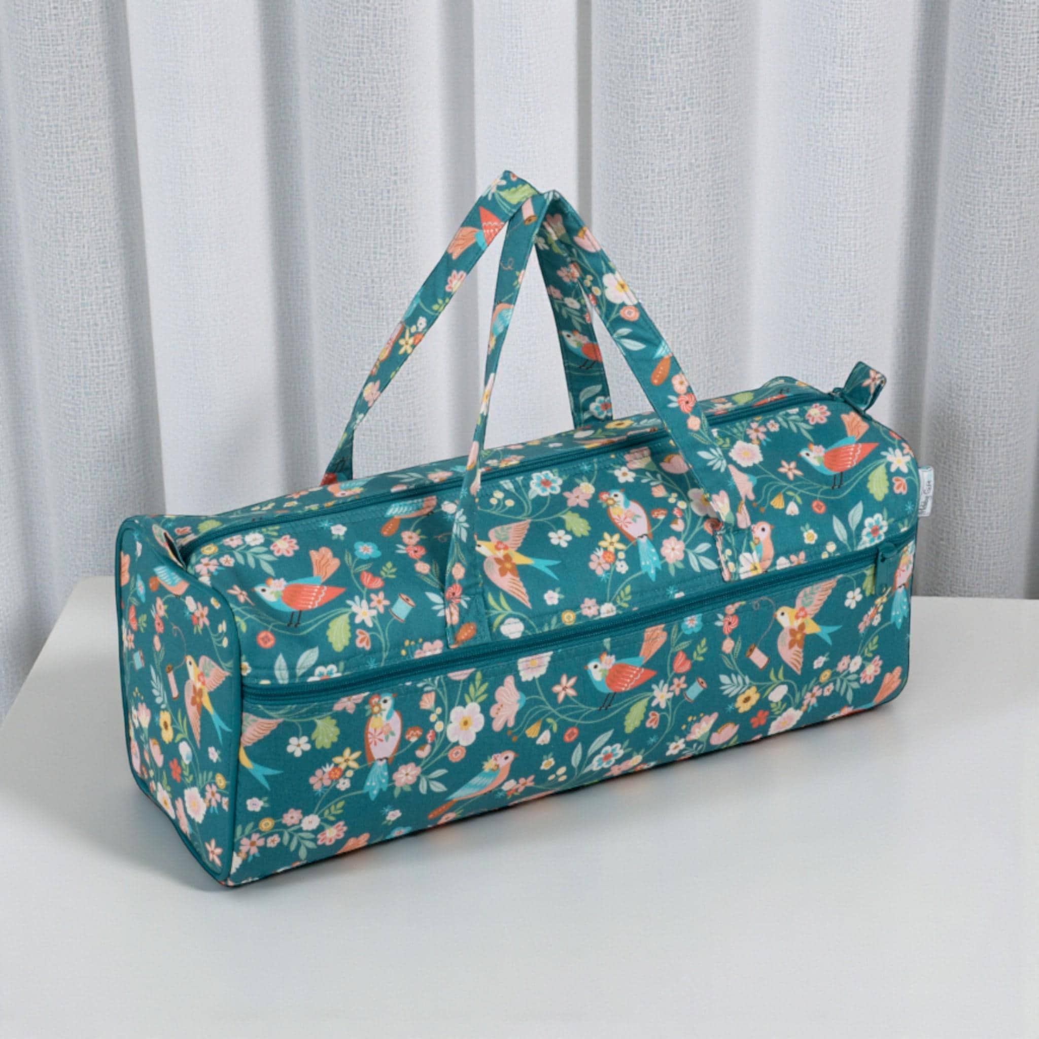 Long Knitting Bag Bird Aviary Design