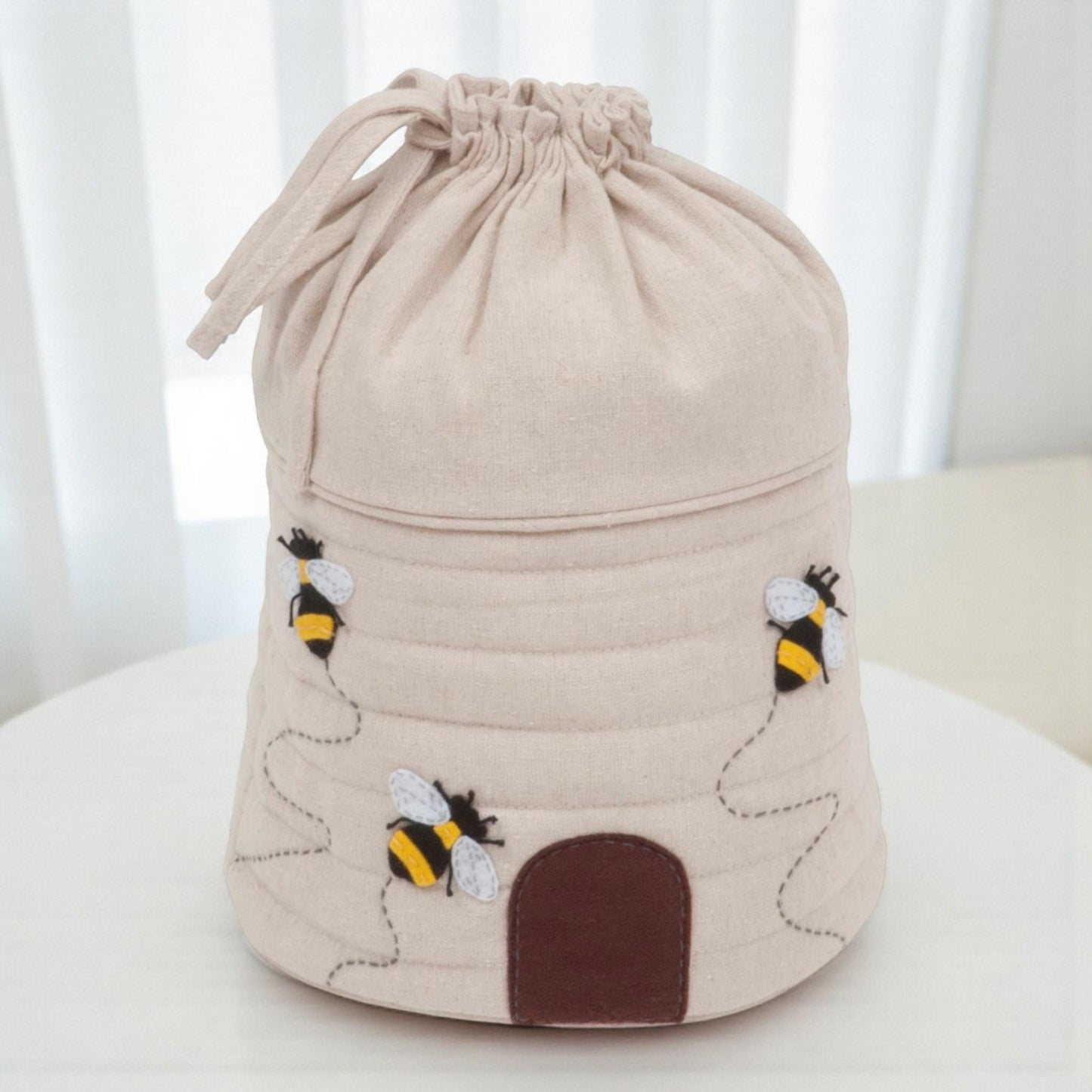 BEE HIVE DRAWSTRING Bag. Ideal for Crafts, Knitting & Sewing. Super Quality