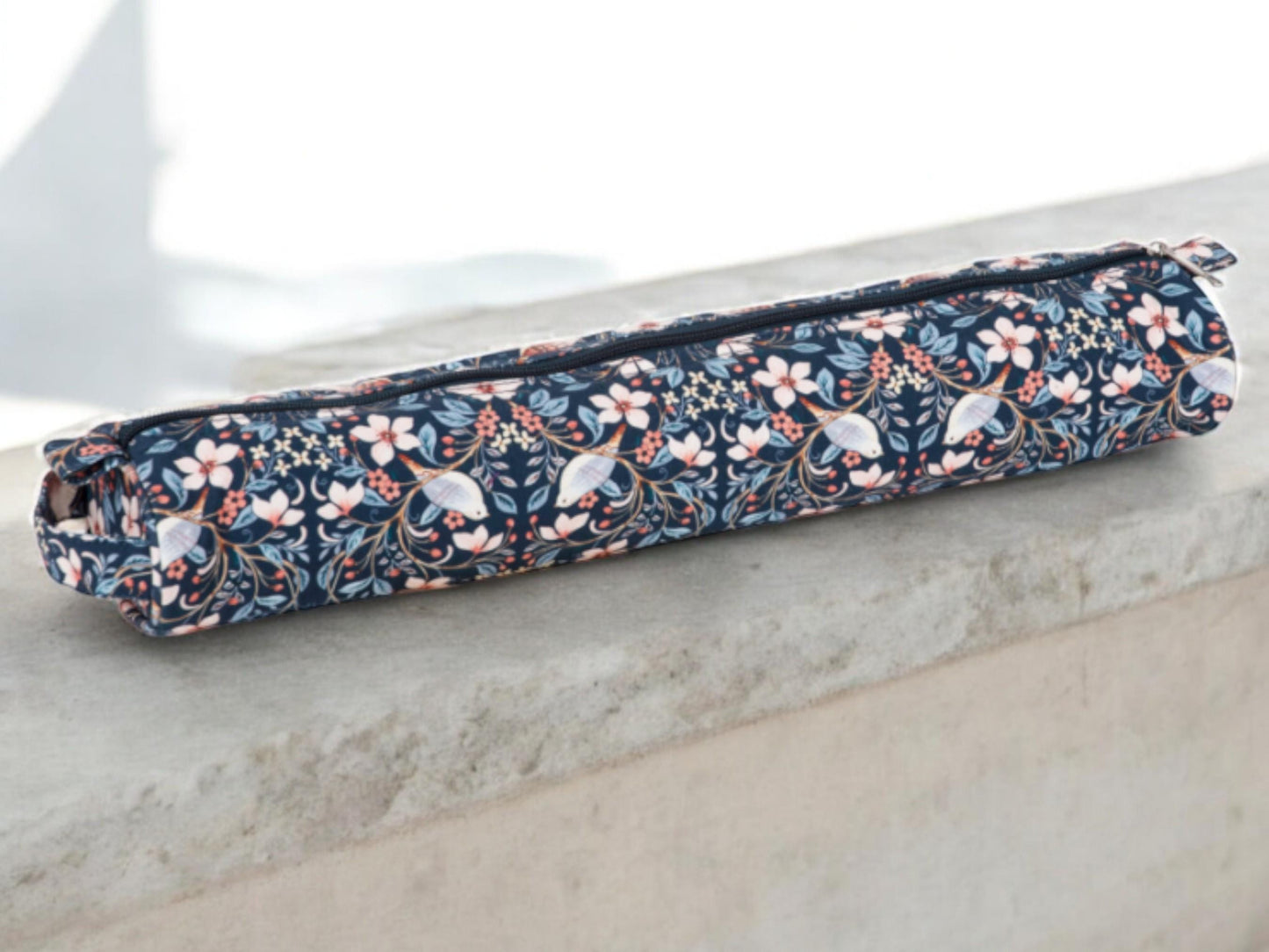 Long Knitting Pin Case - Blossom Birds Design