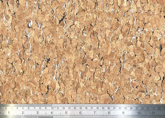 CORK FABRIC Black & White Fleck. Sold by 1/2m Roll ***Multibuy Discounts***