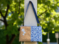 Liberty Laptop Bag with Shoulder Strap. Cork & Liberty Cotton Design. Padded