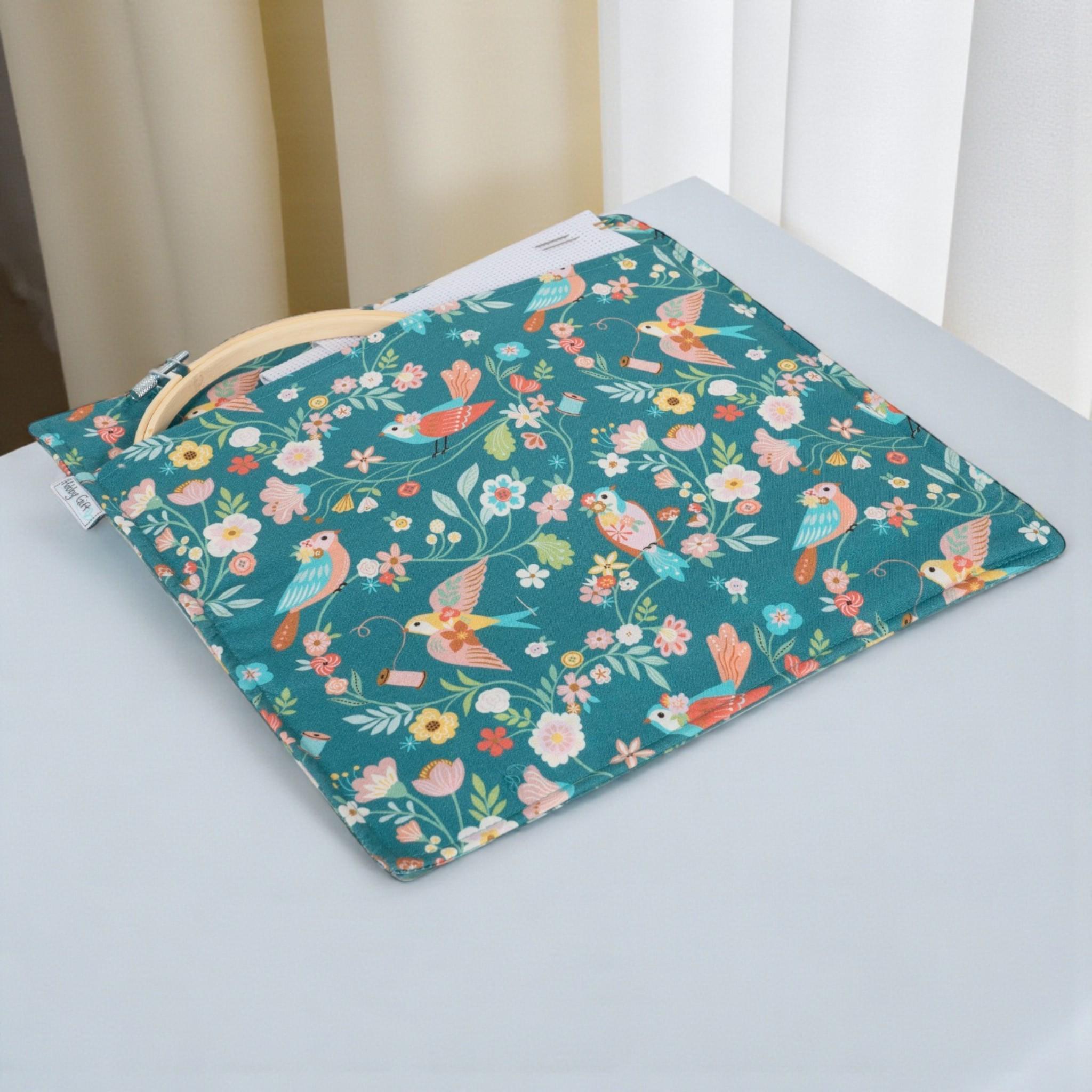 Project Craft Bag & Pouch Set ~ Bird Aviary Design Craft Storage Bags