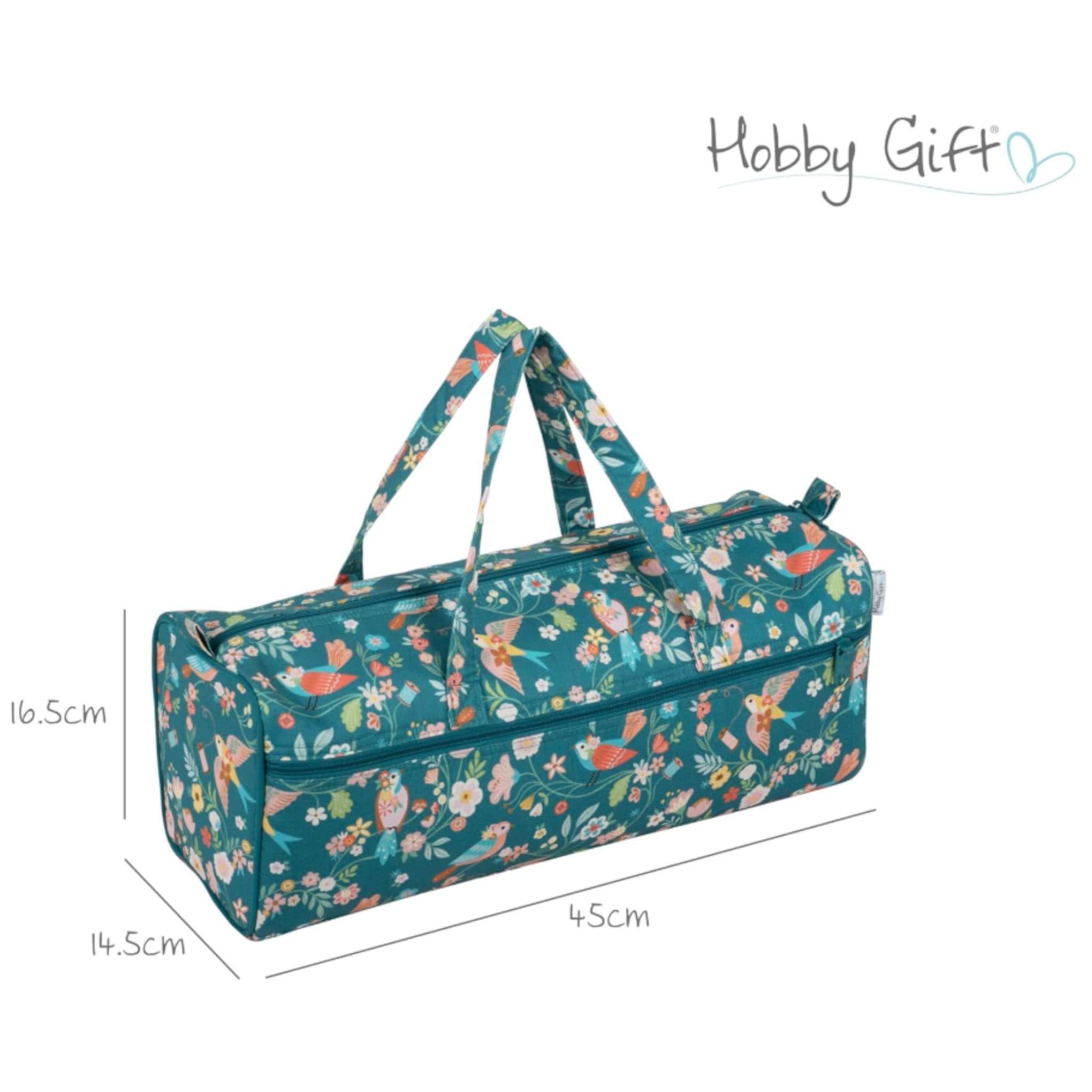 Long Knitting Bag Bird Aviary Design